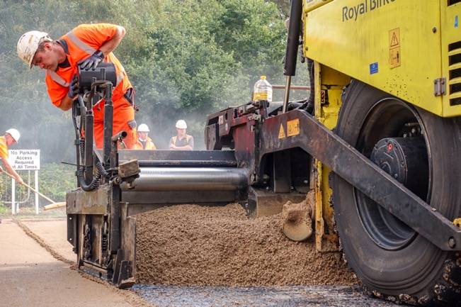 Installing decorative paving