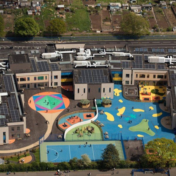 Coloured Playground At Feltham School